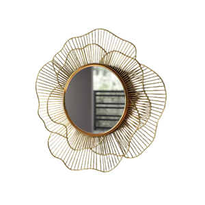 Miroir suspendu multicolore de style design moderne finition métallique décorative murale classique pour la décoration de salon et de mariage à la maison - Product Image 2