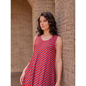 Robe longue sans manches Vedika - Robe de soirée élégante sans bretelles avec motifs floraux rayés et unis - Product Image 5