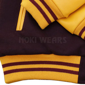 Veste d'hiver pour homme de style streetwear, fabriquée au Pakistan, design personnalisé, avec col montant, logo sur le devant, écologique, imperméable, en laine - Product Image 5