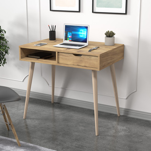 Pieds de bureau en bois naturel Design de style européen Idéal pour les espaces de bureau à domicile Améliorez votre espace de travail avec cette pièce élégante - Product Image 2