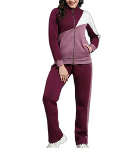 Trajes de chándal con logotipo personalizado para mujer, traje deportivo para correr, chándal de lana de 2 piezas, chándales de algodón 100% 2026 - Product Image 4