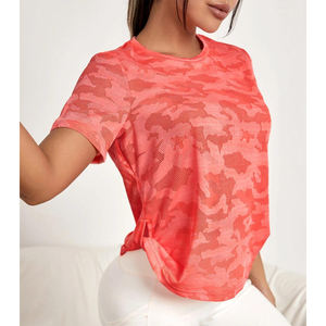 Camisas de manga larga para mujer, camisas versibles con cuello redondo, 100% - Product Image 1