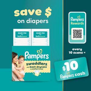 Pañales Pampers Swaddlers, Talla 3 (13-26 lbs), 168 Unidades, Absorbentes, Mantienen al Bebé Seco y Cómodo, Seguros para la Piel, Desechables - Product Image 3