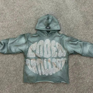 Strass coupe et coudre sweats à capuche unisexe de haute qualité sweat à capuche personnalisé 500Gsm grande taille hommes vierge sweats à capuche lourds - Product Image 2