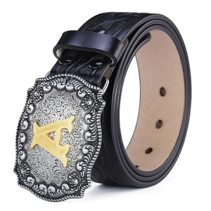 Cinturón de cuero para hombre Cinturón de cuero de oficina para hombre de cuero sólido real de grano completo en servicio OEM de bajo precio - Product Image 3