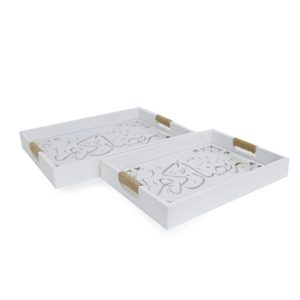 ถาดไม้ไผ่สำหรับใส่พิซซ่าถาดไม้ไผ่ธรรมชาติถาดไม้สำหรับอาหารและผลไม้ - Product Image 1