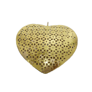 Haute qualité fer métal suspendu coeur mur décoratif cuivre couleur coeur pour la maison et la décoration de noël à la main - Product Image 2