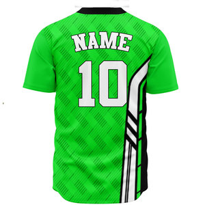 Uniformes de Béisbol y Sóftbol Personalizados de Alta Calidad con Logotipo, Transpirables, con Botones, Mangas Cortas, para Hombre y Mujer - Product Image 6