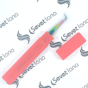 Custom Logo Bulk Private Label Precision Anti-Static Lash <b>Extensions</b> Tweezers Set Gold Finish Stainless Steel Box Curved - Product Image 6