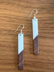 ต่างหูห้อยทำจากไม้ธรรมชาติทำด้วยมือสำหรับผู้หญิงขายส่งเครื่องประดับ - Product Image 3