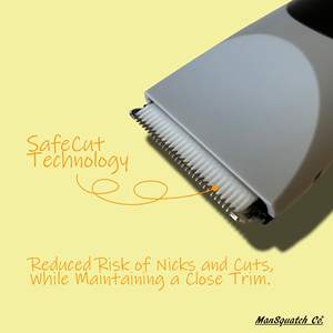 Recortadora Eléctrica Impermeable para Hombre, Reduce el Riesgo de Cortes y Rasguños, Cuchilla de Cerámica para Vello Púbico e Inguinal - Product Image 4