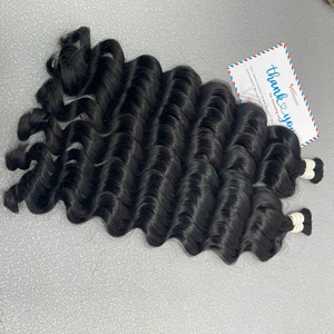 Vente en gros Extensions de cheveux Remy vietnamiens de haute qualité Cheveux bruts ondulés profonds en vrac Extensions de cheveux humains de qualité supérieure - Product Image 6