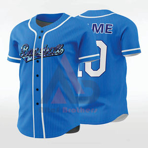 Uniformes de Béisbol Personalizados al por Mayor, Unisex, Color Sólido, Impresión por Sublimación, Transpirables, para Adultos, Tallas Grandes, OEM - Product Image 6