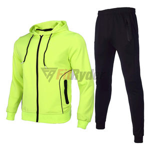 Hombres de alta calidad de 2 piezas activo Atlético Fitness Jogging chándal trajes con cremallera completa Venta caliente chándal Logo Venta al por mayor OEM Adultos - Product Image 1