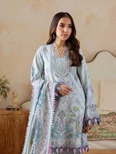 Nueva tendencia Punjabi y paquistaní de manga completa bordado mujer traje Salwar Kameez césped para Fiesta y Bodas - Product Image 4