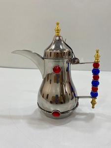 Marmite Dallah personnalisée en acier inoxydable de style moyen-oriental cafetière arabe plus chaude cafetière turque couleur personnalisée en métal - Product Image 4