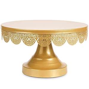 Soporte decorativo de mesa de dos niveles con acabado de metal dorado rosa de gran venta - Product Image 5