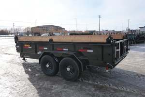 Used Heavy Duty Hydraulic Tractor Agricultural Double Single Dump Farm Built Last Motor Operated Gear Trailer Steel 5 Ton - Product Image 2