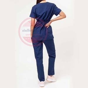 Scrubs médicaux Ensembles d'uniformes d'infirmière pour femmes Ensemble de gommage médical à manches courtes - Product Image 2