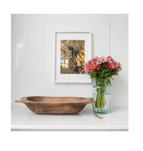 Tazón de masa de madera de mango Proveedor mayorista decorativo Nuevo estilo 100% Tazón de madera natural Alimentos de gran tamaño - Product Image 5