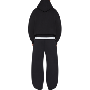 Ensemble de survêtement/sweat-shirt pour homme de haute qualité, en coton 100% lourd, coupe ample personnalisée, avec sweat-shirt à fermeture éclair et pantalon de survêtement ample, idéal pour l'hiver - Product Image 2