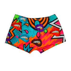 กางเกงขี่จักรยานเอวสูงสำหรับผู้หญิงกางเกงขาสั้นขี่จักรยานโยคะพิมพ์ซับลิเมชันไร้รอยต่อสำหรับใส่ไปยิมเล่นกีฬา100% ออกแบบโลโก้ได้ตามต้องการ - Product Image 3