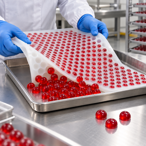 Molde de Silicona Comercial para Producción de Gomitas, 210 Cavidades, 3 ml, Forma de Media Esfera, para Fabricantes de Alimentos - Product Image 6
