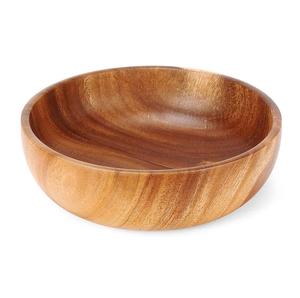 ชามสลัดไม้ขายดี ราคาประหยัด ชามไม้สไตล์ฟาร์มเฮาส์ สำหรับโรงแรม บ้าน ตกแต่งโต๊ะอาหาร ชามใส่ผลไม้และอาหาร - Product Image 3