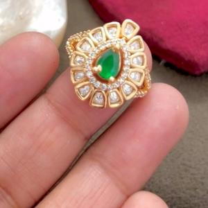 Elegante Moissanite Doublet Anillo ajustable de calidad premium para boda Fiesta de compromiso y para mujer - Product Image 1