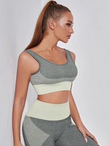 Sujetador deportivo Reversible sin costuras de alto soporte para mujer, transpirable, de secado rápido, personalizado, de talla grande, a la moda para entrenamiento físico - Product Image 5