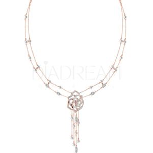 สร้อยคอเงินแท้ 925 ดีไซน์เนอร์ ประดับเพชรทรงเหลี่ยมเจียระไนแบบ Brilliant Cut เพชรเลี้ยงในห้องปฏิบัติการ รับรองโดย IGI ของขวัญสุดพิเศษ ดีไซน์ไม่ซ้ำใคร - Product Image 6