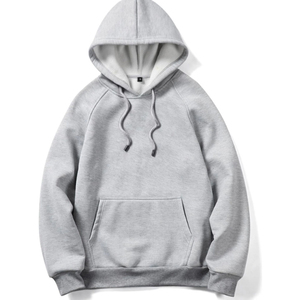 เสื้อฮู้ดผ้าฟลีซสำหรับผู้ชายเสื้อมีฮู้ดผ้าคอตตอนผสม - Product Image 5