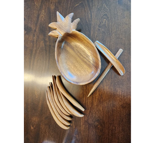 Ensaladera de madera grande hecha a mano de alta calidad, diseño clásico, frutero convertido, cuenco Vintage para servir fiestas - Product Image 2