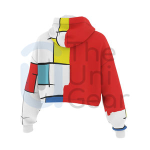 Sudaderas con Capucha Vintage de Invierno para Mujer, al por Mayor, de Alta Calidad, Estilo Sólido, con Cordón, Corte Recortado, Ecológicas - Product Image 2