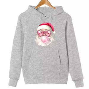 Sudadera Navideña Suave y Acogedora para Hombre con Gráficos Navideños Bordados y Teñidos Lisos, Forro Polar para Comodidad Navideña - Product Image 6