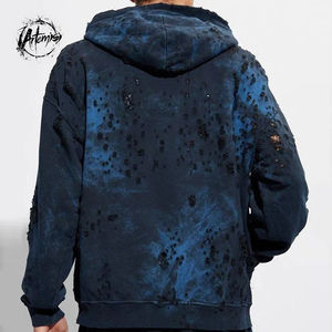 Sudadera con Capucha de Algodón 100% para Hombre, Diseño de Bolsillo, Transpirable, de Ajuste Regular, para Invierno, con Logotipo Personalizado, Servicio OEM - Product Image 6