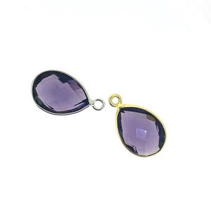 Connecteurs en améthyste, pendentifs, plaqué or, pierre de naissance de février, fournitures pour la fabrication de bijoux, accessoires de bijoux personnalisés - Product Image 3