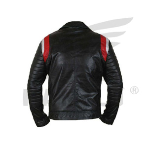 Veste en cuir durable pour homme pour motard Matériau de qualité supérieure en cuir d'agneau véritable vieilli-Prix de gros - Product Image 4