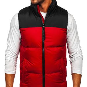 High Quality Breathable Winter Customized <b>Men</b> Puffer Sleeveless <b>Vest</b> Hooded Collar Washed Lightweight Casual Outerwear - Product Image 1