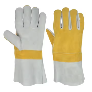 Gants de sécurité en cuir de vachette durable de qualité supérieure Protection anti-coupure et résistante à la chaleur pour soudeurs pompiers - Product Image 1