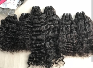 Prix économique sur 100% Extensions de cheveux humains bruts indiens vierges Remy de haute qualité, style vague naturelle, groupés - Product Image 4