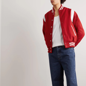 Letterman Bomber veste d'hiver nouveaux hommes mode universitaire col montant toile haute qualité personnalisé collège veste - Product Image 6