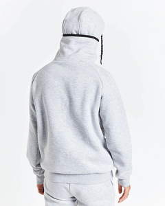 High Quality <b>Conceal</b> Fastener Pocket Customized Logo Raglan Sleeves Sweatshirt Face Cover Masked Hoodies - Product Image 3