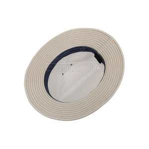 White <b>Trilby</b> <b>Hats</b> <b>for</b> <b>Men</b> Classic Fedora Style Fashion <b>Hat</b> Premium Waxed Cotton Custom Logo Streetwear <b>Trilby</b> <b>Hats</b> - Product Image 3