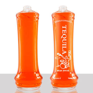 Botella de Vidrio Cilíndrica para Bebidas de 350 ml, 500 ml, 750 ml, Botella de Vidrio Personalizada para Tequila, Licores, Agua con Gas y Bebidas - Product Image 3