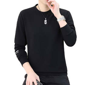 Pull-over à manches longues et col rond pour hommes Pull en coton tricoté Vêtements personnalisés Vêtements pour hommes Sweat à capuche fin - Product Image 1