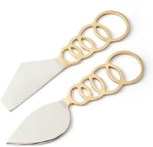 Ensemble d'outils de la meilleure qualité de couteaux à fromage ensemble de couverts ustensiles de cuisine en acier inoxydable ensemble de couteaux d'articles de luxe - Product Image 4