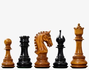 Piezas de Ajedrez Clásicas de Lujo Admiral Staunton, Madera de Ébano y Boj Envejecido, Rey de 4.4 Pulgadas para Exportación - Product Image 5