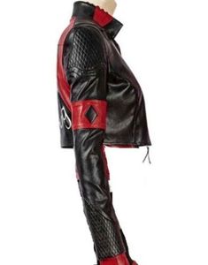 Wholesale Women Autumn/Winter Quilted Half Jackets Zipper Stand <b>Collar</b> Solid Sheep Skin Leather Waterproof Breathable Nylon - Product Image 3