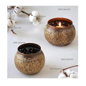 Ensemble de trois bougeoirs en fer taille et forme personnalisées bougeoir pour la décoration d'événements de mariage utilisation - Product Image 2